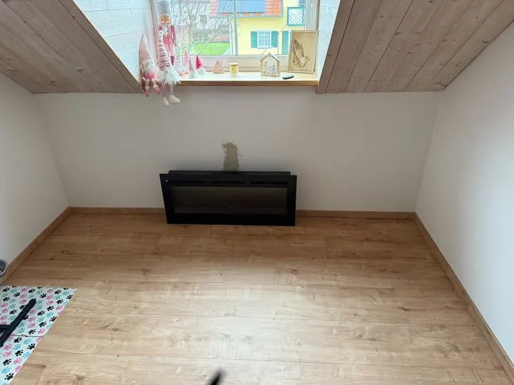Ausgebautes Dachgeschoss mit neuem Boden