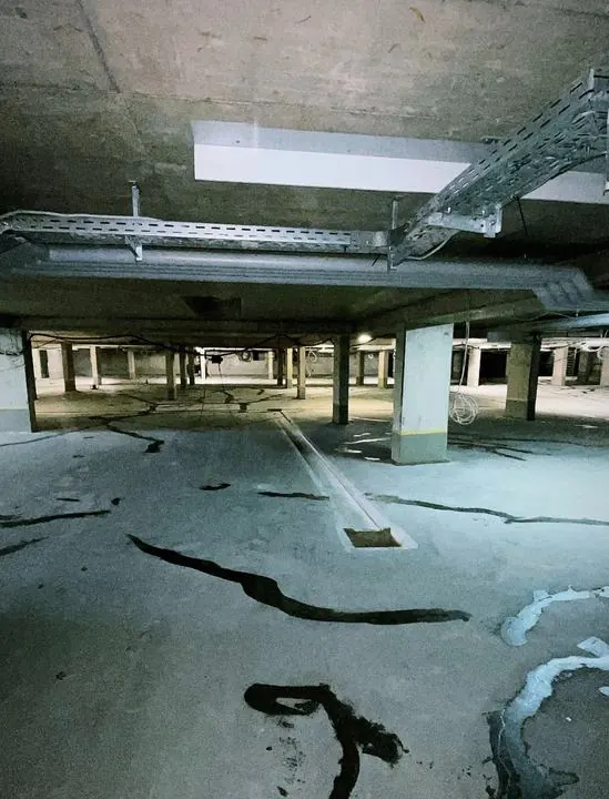 Bodensanierung in einer Tiefgarage